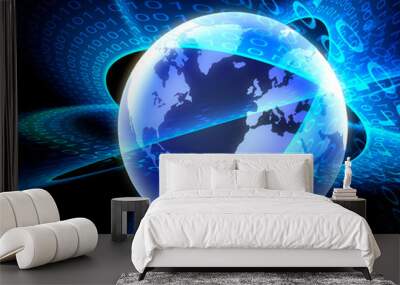 global network 2 Wall mural