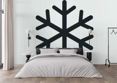 Winter snow vector icon illustration sign Wall mural