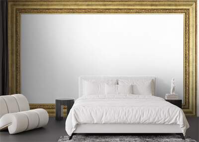 Gold picture frame Wall mural