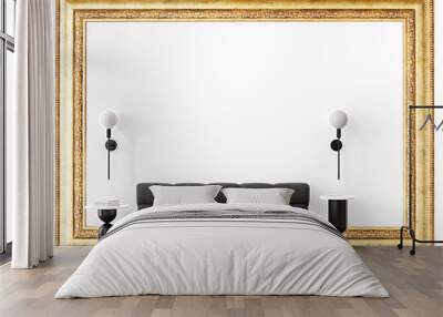 Gold picture frame Wall mural