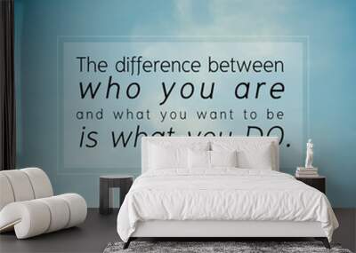 Quote Wall mural