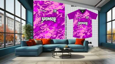 MOCK UP JERSEY SOCCER PATTERN BACKGROUND ABSTRACK Wall mural