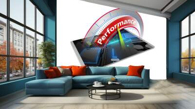 High performance computer tablet concept Wall mural