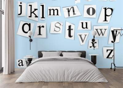 Anonymous alphabet Wall mural