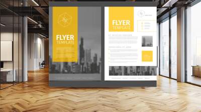 Modern brochure template flyer design vector template Wall mural