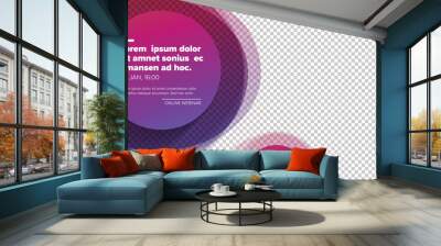 Social media event cover template for online webinar Wall mural