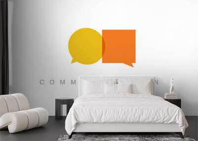 Vector abstract Communication concept illustration Wall mural