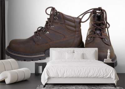 Brown man shoes Wall mural