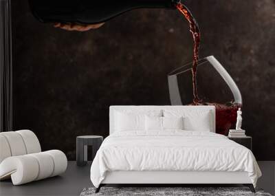 Pouring red wine Wall mural