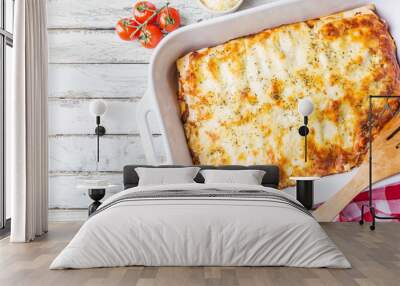 Traditional italian lasagna Wall mural