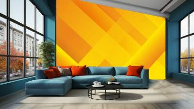 Abstract yellow and orange colorful modern background Wall mural