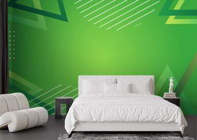 bright gradient background in green Wall mural