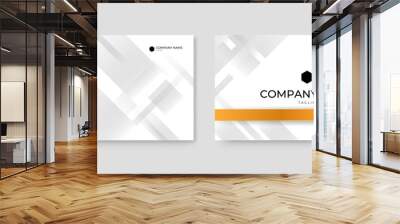 Simple Illustration of business card templates. Elegant abstract Wall mural