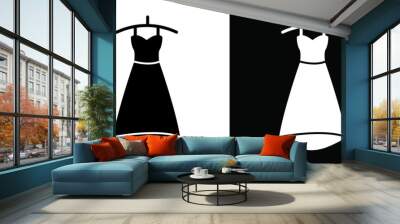 Party Fashion Dress icon Vector flat thin line illustration Wall mural