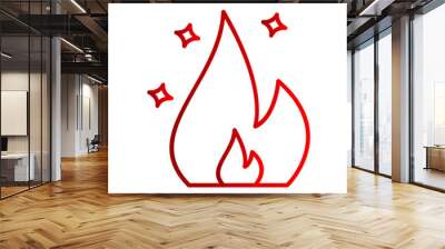 Fire Vector Icon Wall mural