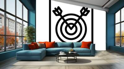 Target icon Wall mural