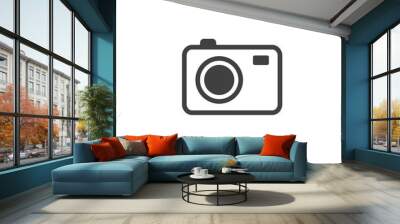 Photo camera icon isolated on white background Wall mural