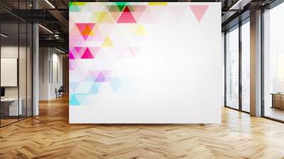 Vector abstract background of geometric shapes. Wall mural