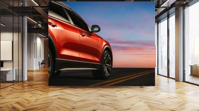 automotive red Wall mural