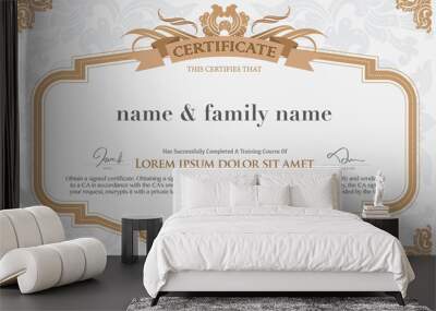 certificate design template. Wall mural