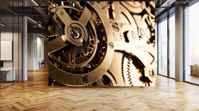 clock gear background and abstract . 3d, rendering, illustration, Wall mural