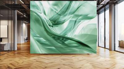 Healthcare, green colors, abstract background, abstract modern, abstract technology. Wall mural