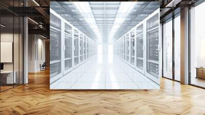 A network of high-performance servers in a state-of-the-art data center Wall mural