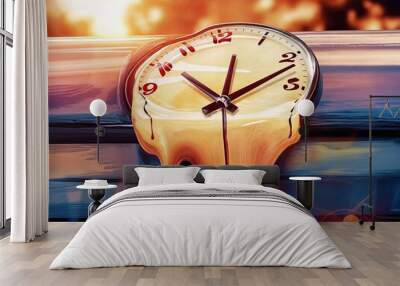 Summer time hot melting Wall mural