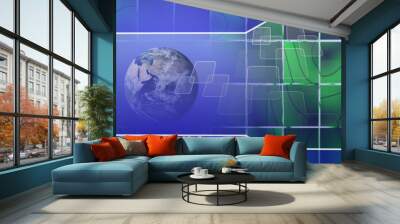 world business background Wall mural