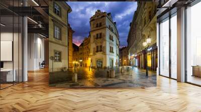 architecture of Prague, Czech republic. Wall mural