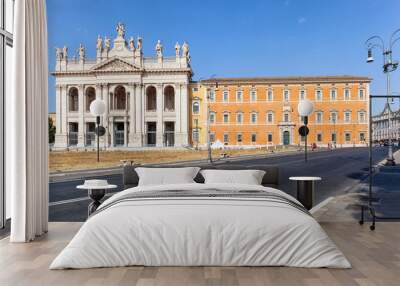 Papal Archbasilica of St. John in Lateran or Basilica di San Giovanni in Laterano, Rome, Italy. Wall mural