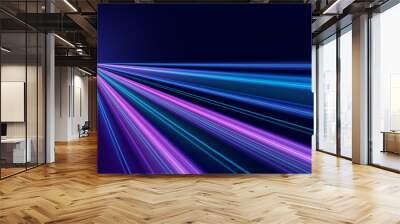 Abstract speed line background. Dynamic motion speed of light. Technology velocity movement pattern for banner or poster design. Vector EPS10. Wall mural