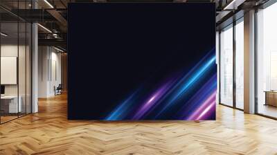 colourful dynamic motion light effect. technology speed movement pattern for banner or poster design Wall mural