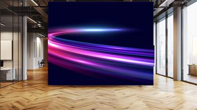 Modern abstract high-speed movement. Dynamic motion light trails effect. Futuristic digital technology movement concept. pattern for banner. Vector EPS10. Wall mural