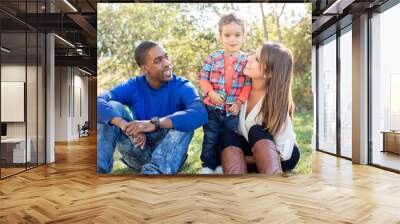 Multi cultural family Wall mural