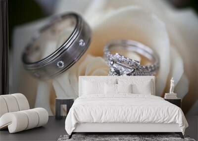 Rings bouquet Wall mural