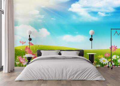 spring flowers Wall mural