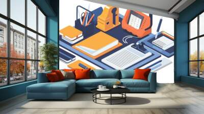 Organized Workspace Essentials Wall mural