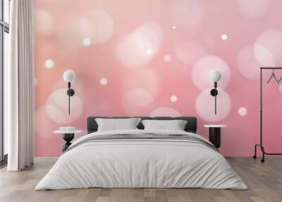 pink bokeh background Wall mural