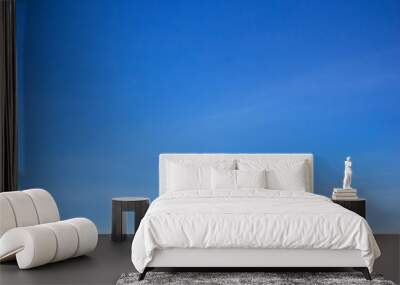 Blue sky background and white clouds soft focus, and copy space Wall mural