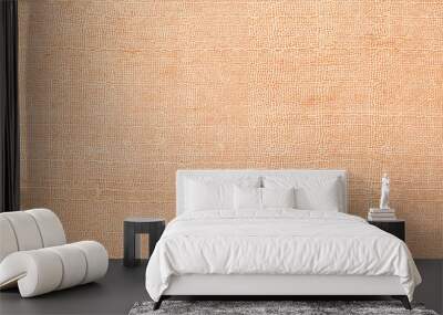 Brown linen old fabric texture or background. Wall mural