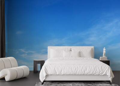 fantastic soft white clouds against blue sky Wall mural