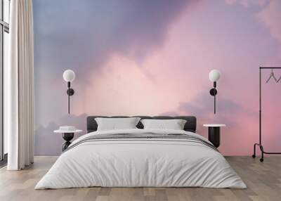 Beautyful vanilla twilight sky. Wall mural