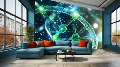 Abstract DNA Structure Wall mural