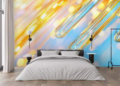 Abstract Glass Tubes Background Wall mural