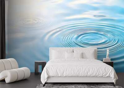 Water Ripples Abstract Background Wall mural