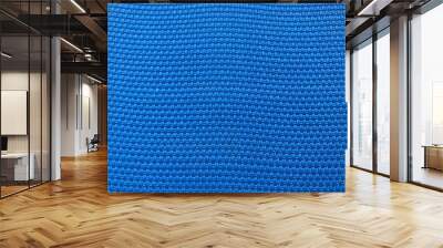 blue polyester mesh of sunbed as background Wall mural