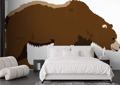 grizzly color Wall mural