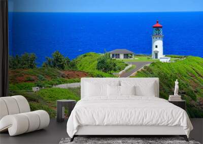 Kilauea Lighthouse, Kauai, Hawaii, on a Sunny September day Wall mural