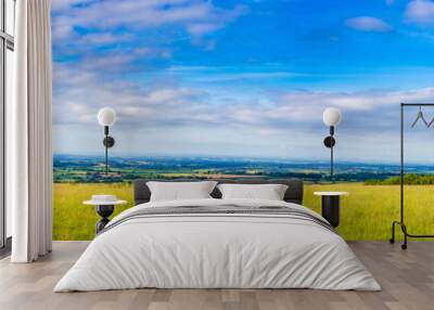 Panoramic Picture of the South Somerset Countryside Wall mural